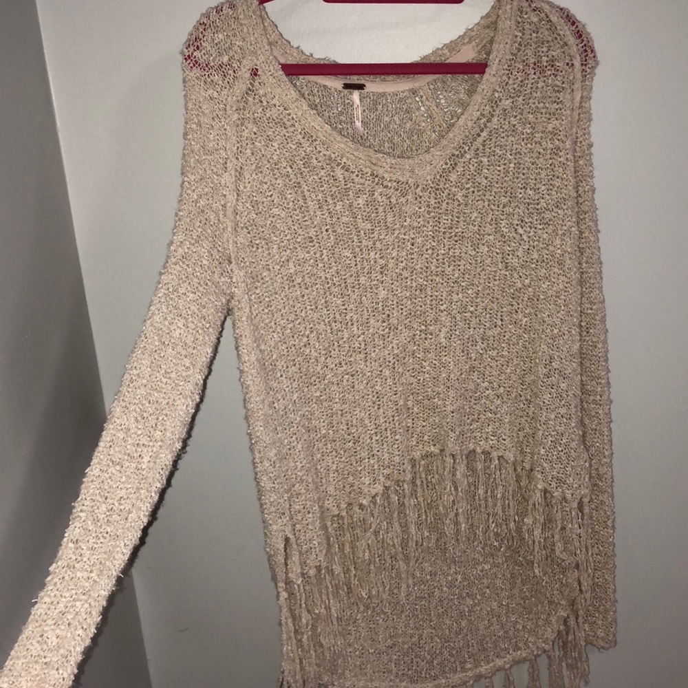 Knitted free people long sleeve shirt